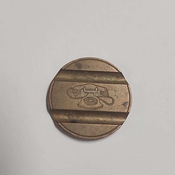 Vintage Gettone Telefonico Italy Pay Phone Token #7303 - Picture 2 of 2